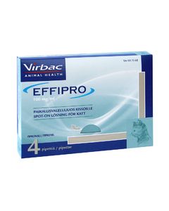 EFFIPRO KISSOILLE 100 mg/ml vet paikallisvaleluliuos 4x0,5 ml