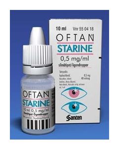 OFTAN STARINE silmätipat, liuos 0,5 mg/ml 10 ml