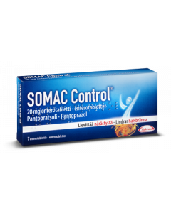 SOMAC CONTROL enterotabletti 20 mg 7 fol