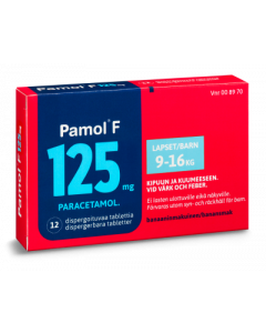 PAMOL F 125 mg disperg tabl 12 fol