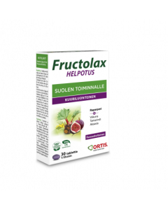 Fructolax Helpotus tabl hedelmä ja kuitu 30 kpl