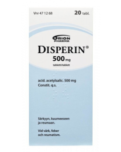 DISPERIN tabletti 500 mg 20 fol
