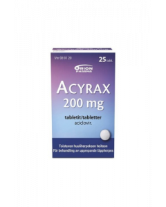 ACYRAX tabletti 200 mg 25 fol