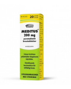 MEDITUS poretabletti 200 mg 20 kpl