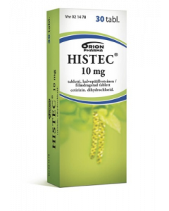 HISTEC tabletti, kalvopäällysteinen 10 mg 30 fol