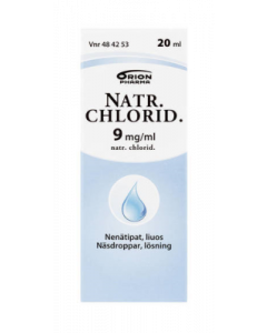 NATR. CHLORID. nenätipat, liuos 9 mg/ml 20 ml