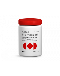 Apteq B12 metyylikobalamiini 1000 mikrog 100 tabl