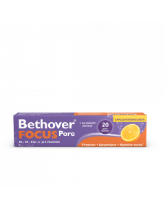 Bethover Focus Pore appelsiini 20 poretabl