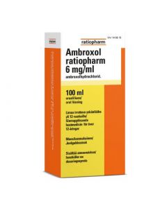 AMBROXOL RATIOPHARM 6 mg/ml oraaliliuos 100 ml
