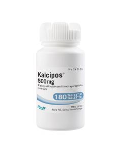 KALCIPOS tabletti, kalvopäällysteinen 500 mg 180 kpl