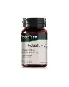 bertils Folaatti+D3-vitamiini 90 tabl