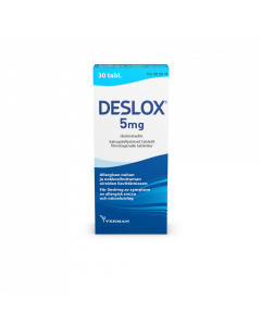 DESLOX 5 mg tabl, kalvopääll 30 fol