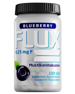 Flux Blueberry fluoritabletti 250 mikrog 100 imeskelytabl