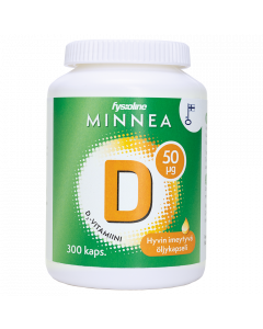 Minnea D-vitamiini 50 mikrog 300 kaps