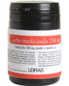 CARBO MEDICINALIS 250 mg tabl 50 kpl