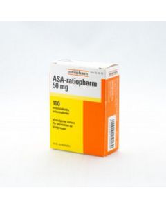 ASA-RATIOPHARM enterotabletti 50 mg 100 fol