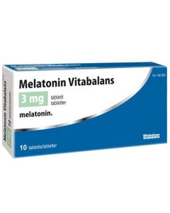 MELATONIN VITABALANS 3 mg tabl 10 fol