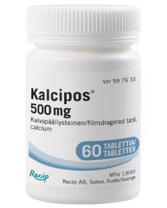 KALCIPOS tabletti, kalvopäällysteinen 500 mg 60 kpl