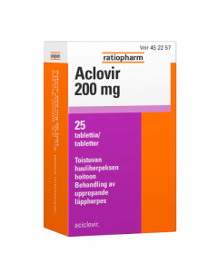 ACLOVIR 200 mg tabl 25 fol
