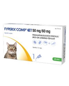 FYPERIX COMP VET 50/60 mg paikallisvaleluliuos (kissoille)0,5 ml