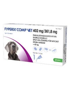 FYPERIX COMP VET 402/361,8 mg paikallisvaleluliuos (hyvin suurille koirille)4,02 ml