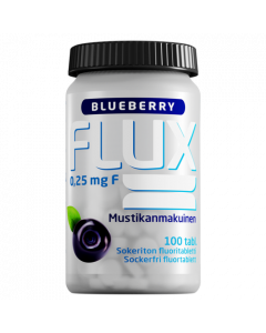 Flux Blueberry fluoritabletti 100 imeskelytabl