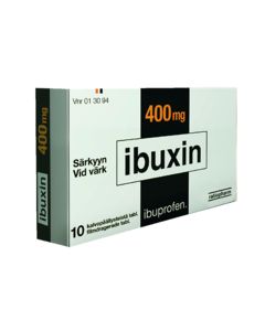 IBUXIN 400 mg tabl, kalvopääll 10 fol