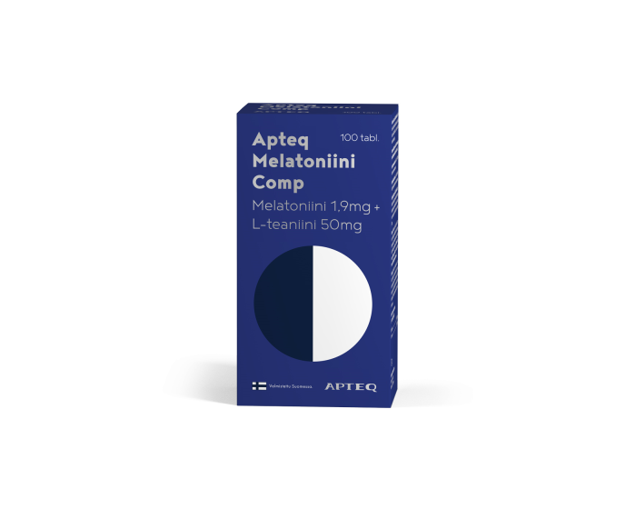 Apteq Melatoniini Comp 1,9 mg 100 tabl