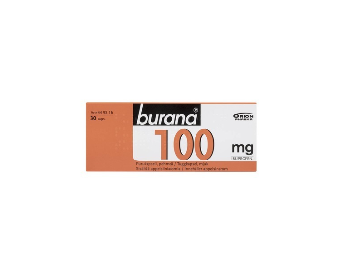 BURANA purukapseli, pehmeä 100 mg 30 fol