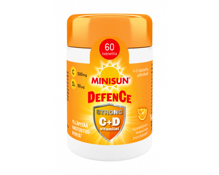 Minisun Defence Strong C+D-vitamiini 60 tabl